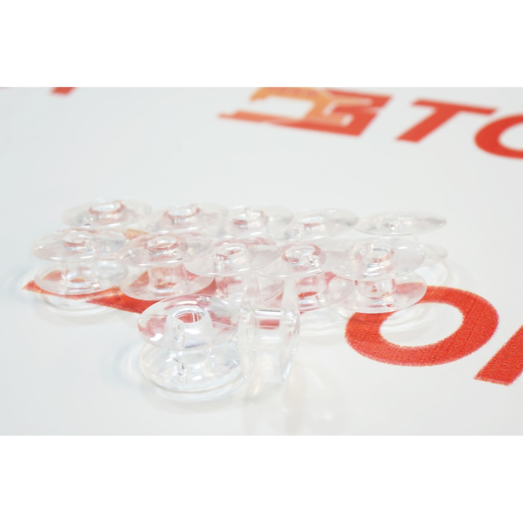 Bobbin / Spool Plastik Tipis Gepeng Untuk Mesin Jahit Portable Lama