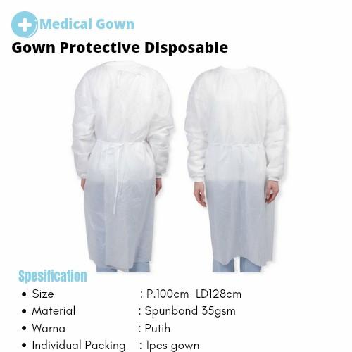 Gown Disposable 35Gsm