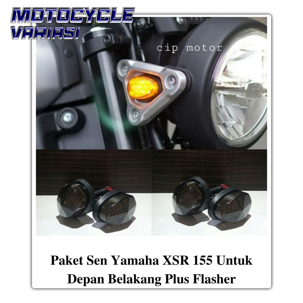 Paket Sen Yamaha XSR 155 Untuk Depan Belakang Plus Flasher