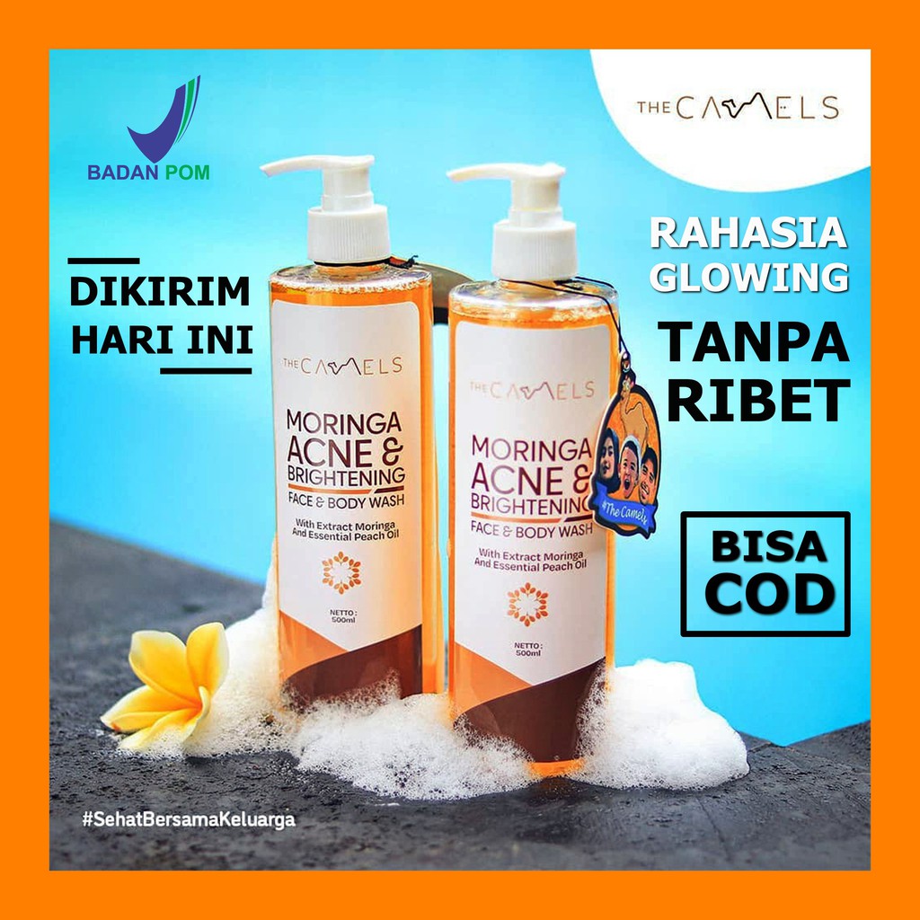 MORINGA ACNE BRIGHTENING | THE CAMELS MORINGA ACNE AND BRIGHTENING FACE AND BODY WASH ORIGINAL 100%