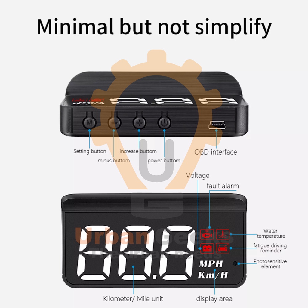 HUD M3 Head Up Display Obd 2 With Over Speed Alarm System