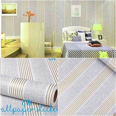 PROMO TERMURAH !! Wallpaper Dinding Stiker Motif Salur Size 45cm x 10m BISA COD