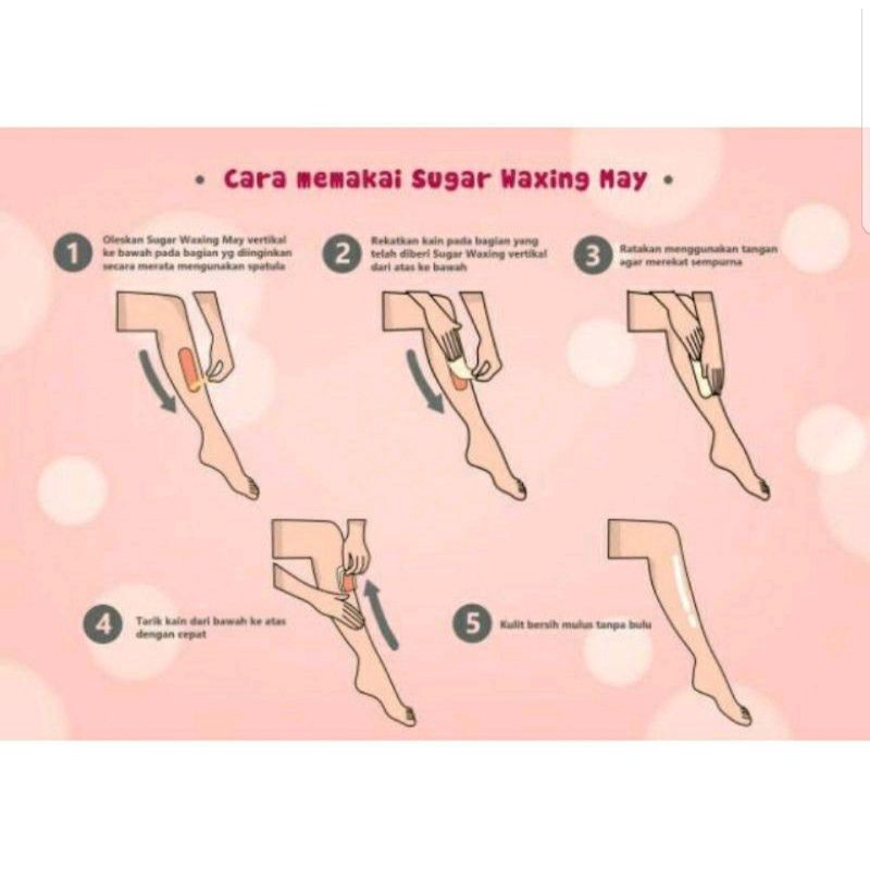 Sugar Waxing Kit Hair Removal Mencabut &amp; Menghilangkan Bulu Rambut Ketiak Tangan Kaki [Random]