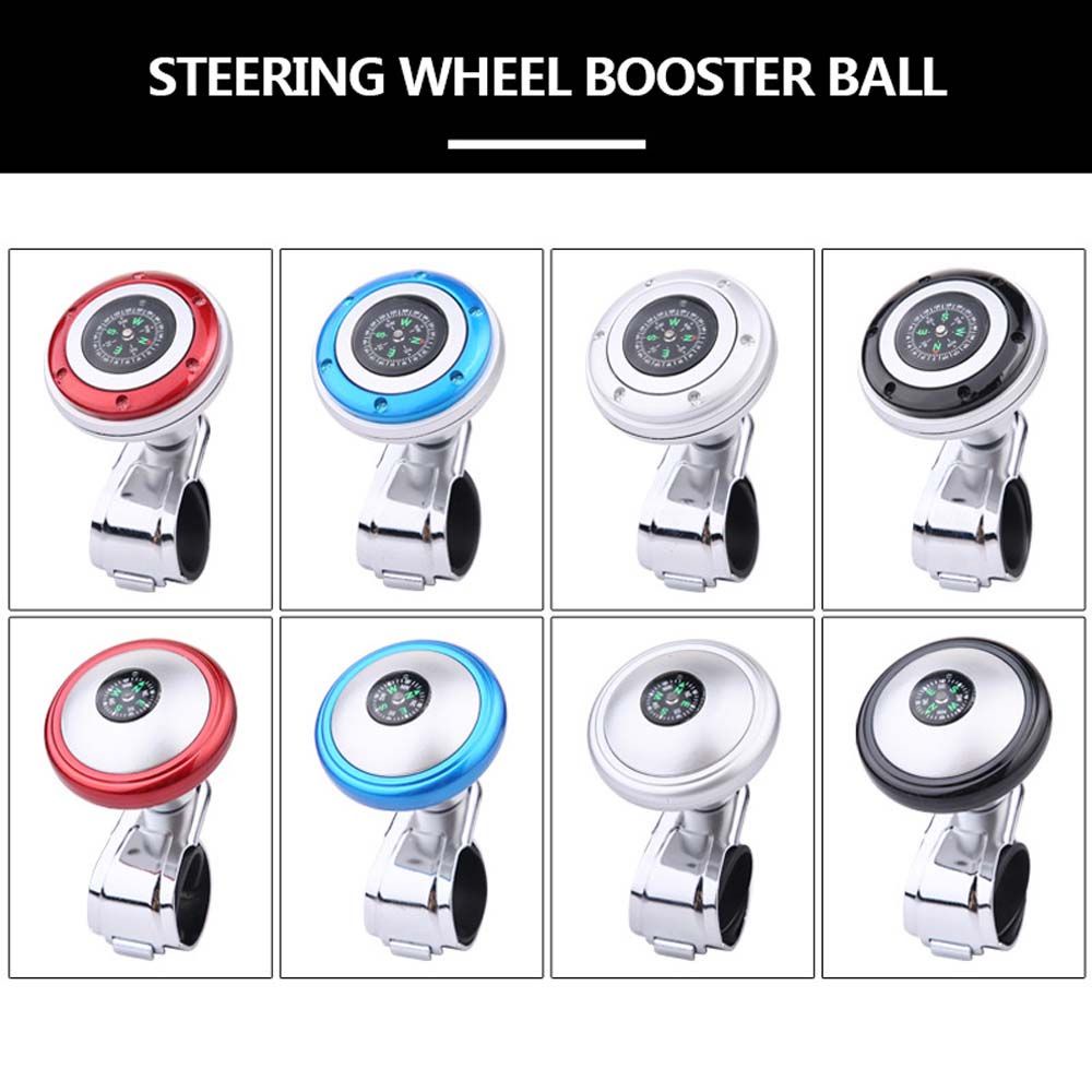 Quinton Knob Spinner Booster Setir Mobil Universal Rotasi 360 Derajat Bahan Plastik Tahan Lama Dengan Kompas Power Handle