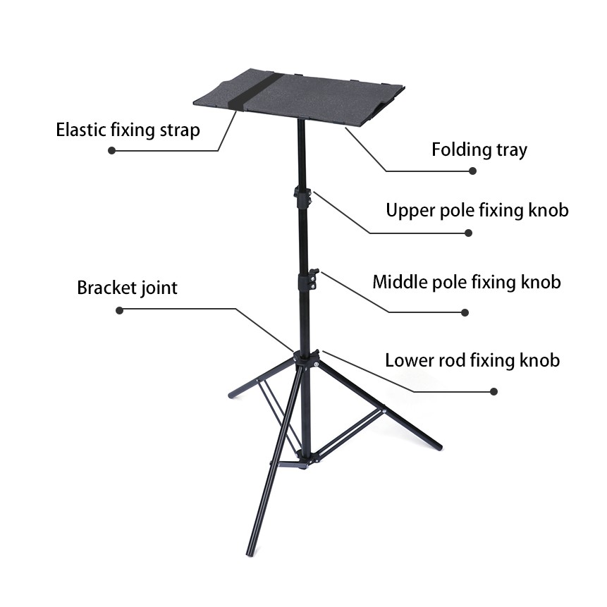 Tripod Lipat Multifungsi untuk Laptop dan Proyekor - Max 175cm