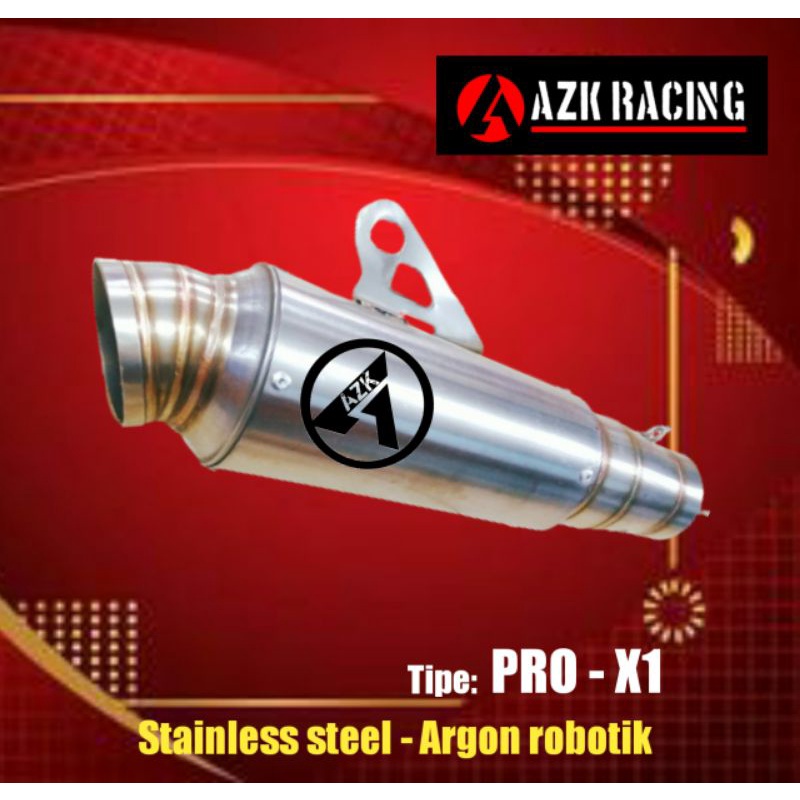 Silincer Knalpot Balap Drag Roadrace Kompetisi BOREUP - Original AZK pro-x1