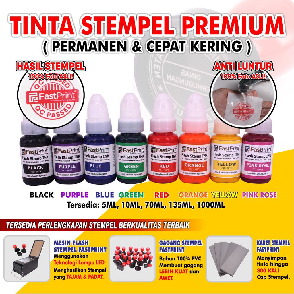 Fast Print Tinta Stempel Flash 70 ML