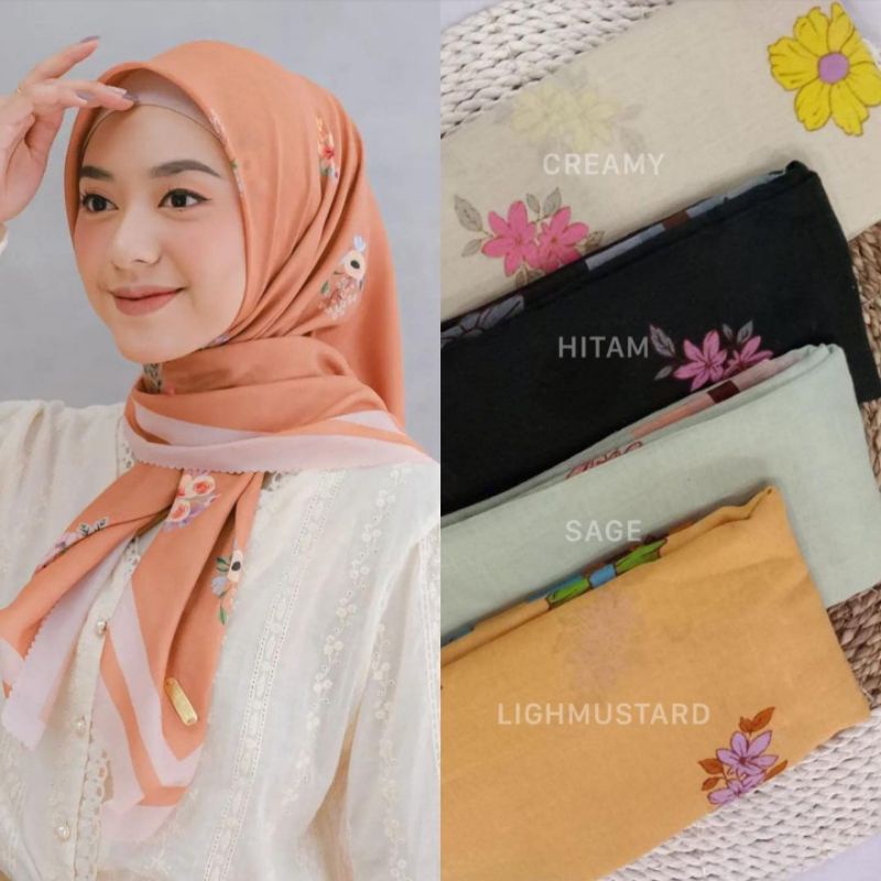 HIJAB VOAL MOTIF CANTIK TERBARU/MOTIF DENAY 784/HIJAB VOAL MOTIF SEGI EMPAT/HIJAB SEGI EMPAT VOAL MOTIF TERBARU