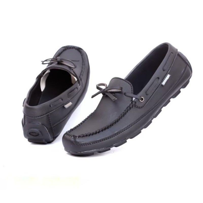 (COD) !!!! Sepatu slip on pria cozy casual slop formal kerja kantor kulit asli santai kuliah CH