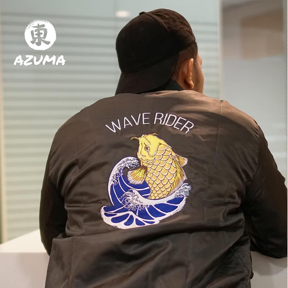 Jacket Bomber Wave Rider - Japanese Clothing Streetwear
