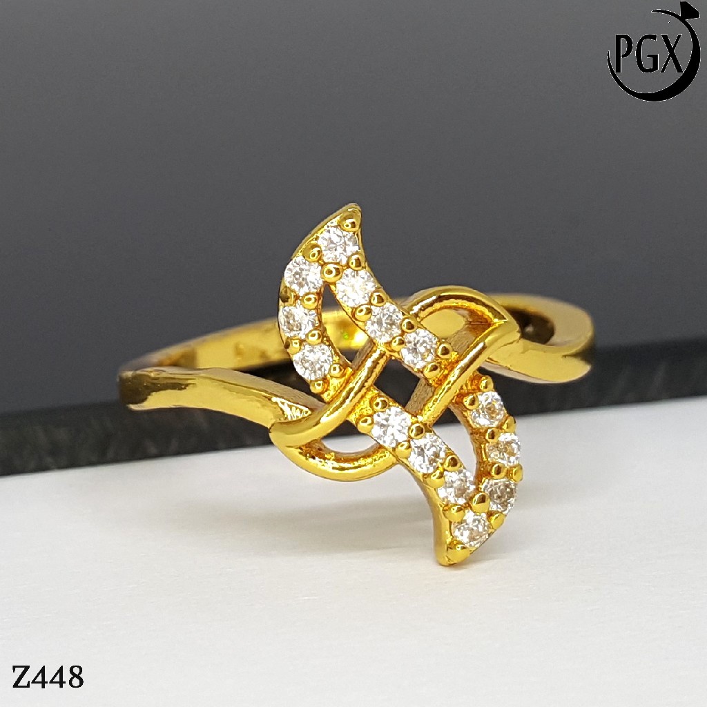 PGX Cincin Xuping Wanita Perhiasan Lapis Emas Aksesoris Fashion Premium - Z448