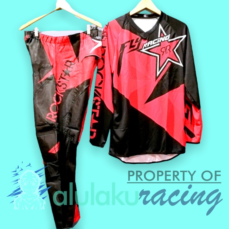 Jersey &amp; Celana Motocross MX Trail Satu Set for Trabas Adventure - 016