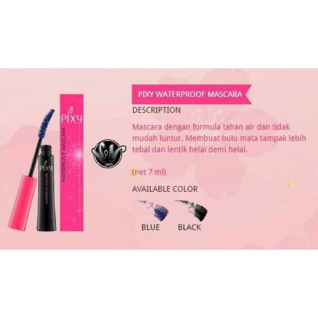 PIXY WATERPROOF MASCARA/ PIXY/ MASCARA/ MASKARA PIXY/ KOSMETIK MATA/ MAKE UP/ PELENTIK BULU MATA