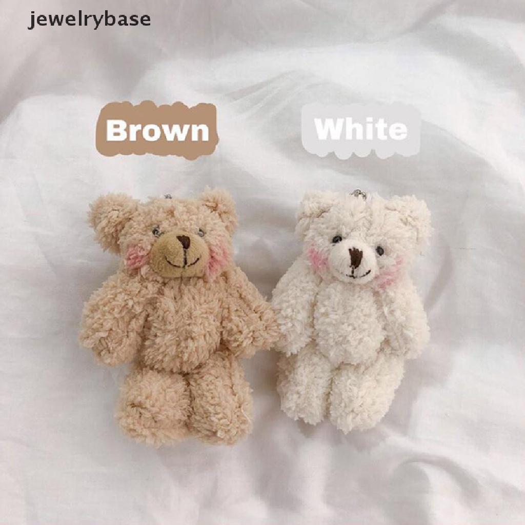 (jewelrybase) Gantungan Kunci Bentuk Boneka Beruang Bahan Plush