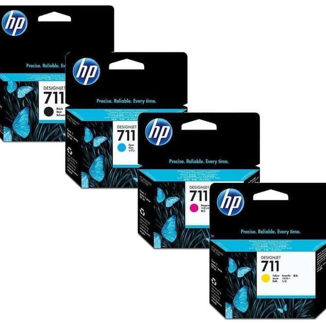 Tinta hp 711 80ml Black+711 Cyan,Magenta,Yellow