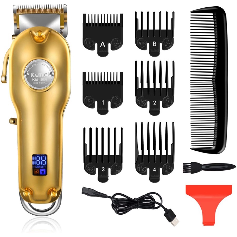 Kemei Mesin Cukur KM-1986 Alat Cukur Rambut Cas Hair Clipper