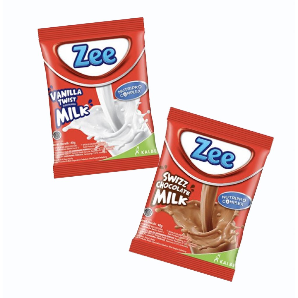 

Susu Zee rasa Cokelat / Vanila (40gr x 10 sachet)