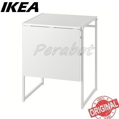 Meja Kerja Belajar Makan Daun Meja Lipat, Putih, 48/92X60 Cm Ikea Mud Ovitostore44