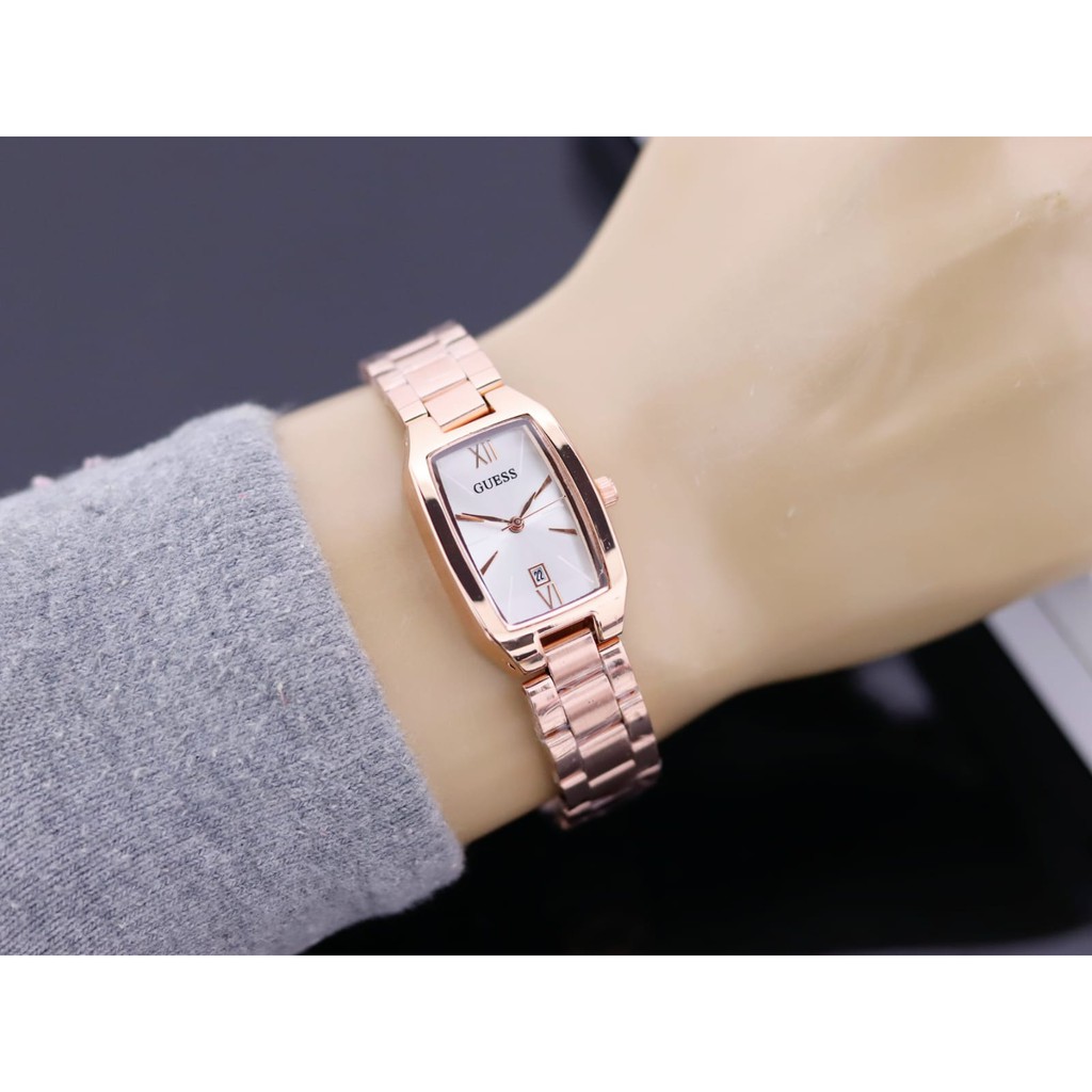 READY☆[BEST SELLER]☆ JAM TANGAN WANITA CEWEK GUESS OVAL CAPSUL FASHION Tanggal Aktif Rantai AC2456