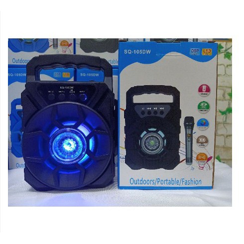 SPEAKER BLUETOOTH PLUS MIC SQ 105 WIRELESS SPEAKER PLUS MIC