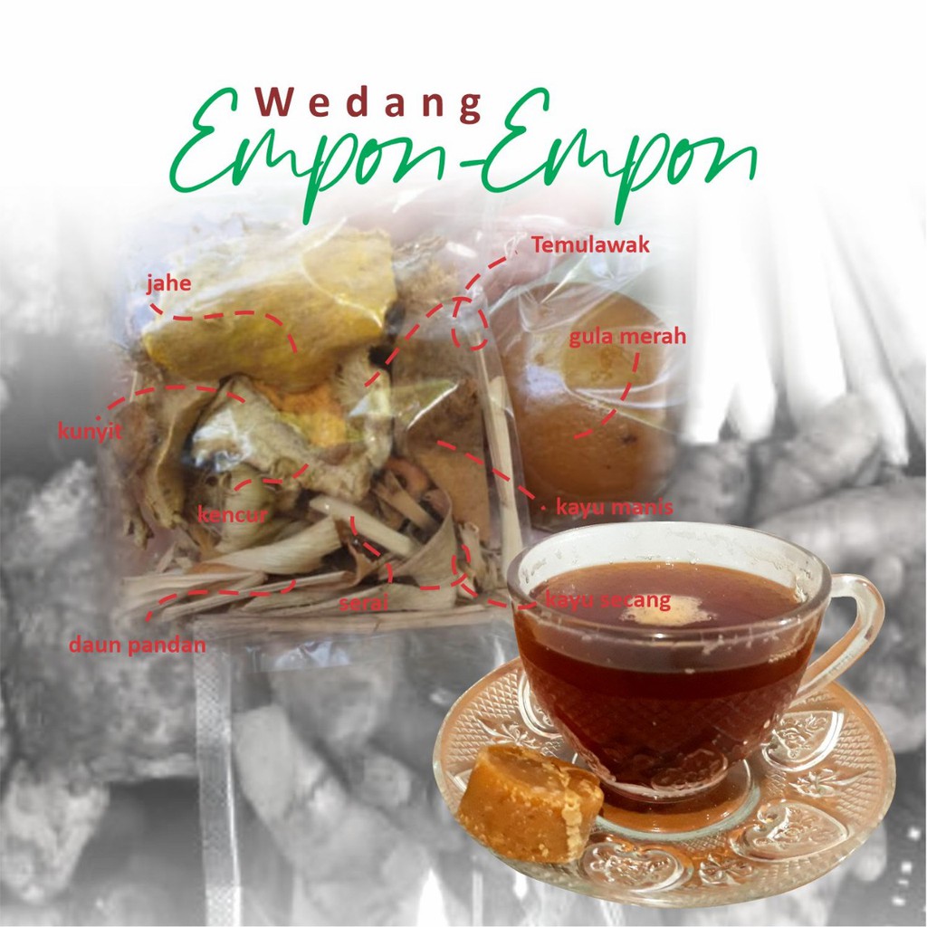 

Empon empon - Wedang Jamu Tradisional Empon Bahan Aneka Rempah dan uwuh isi 10