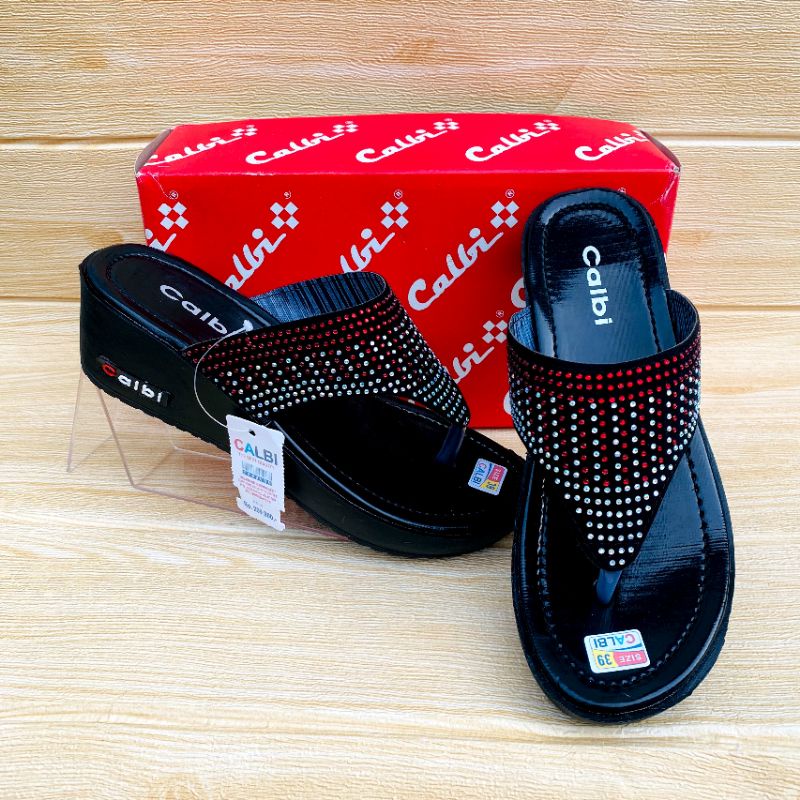 SANDAL WEDGES MODEL CALBI HAK 5CM/SANDAL WANITA WEDGES/SANDAL WANITA BLINK BLINK