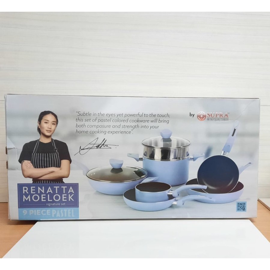 Panci set Supra X Renata Moeloek 9pcs/Signature Set Pastel/panci set