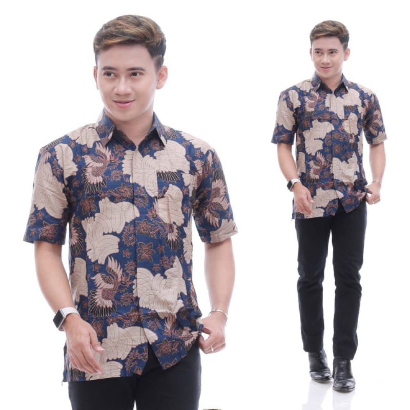 Batik kemeja lengan pendek dewasa dan Anak size jumbo M L XL XXL 3XL 4XL 5XL 6XL