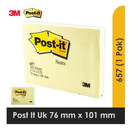 

3M Post It Large 657 Yellow