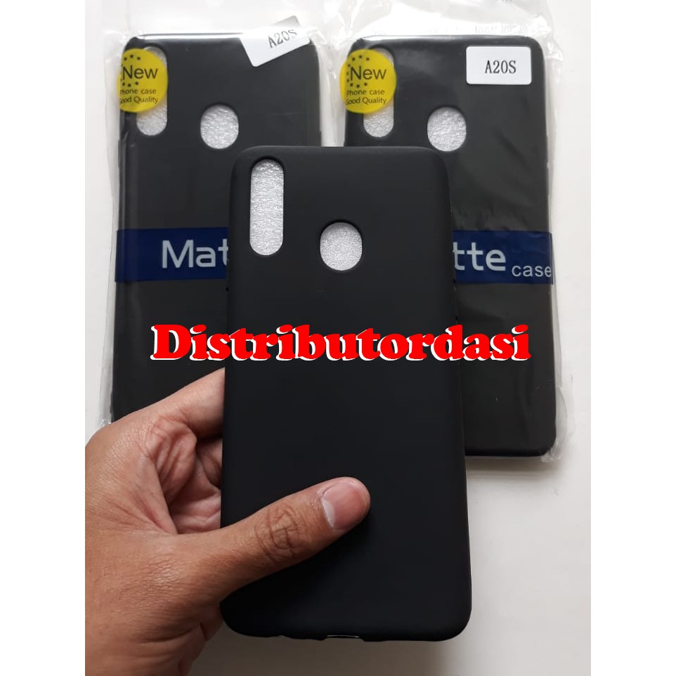 SOFTCASE CASE TPU SILIKON CASING KONDOM blackmatte case Samsung A20s ready stok grosir