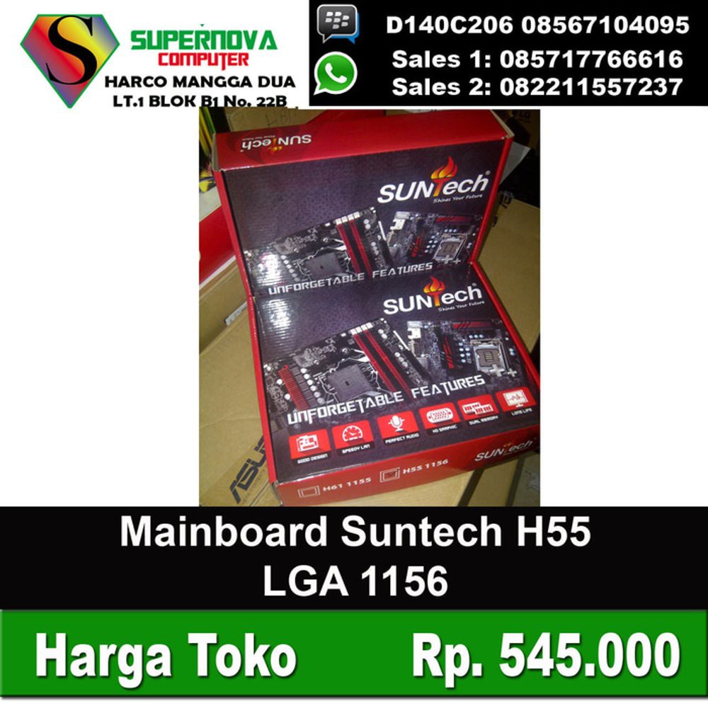 SUNTECH H55 SOCKET 1156 Termurah