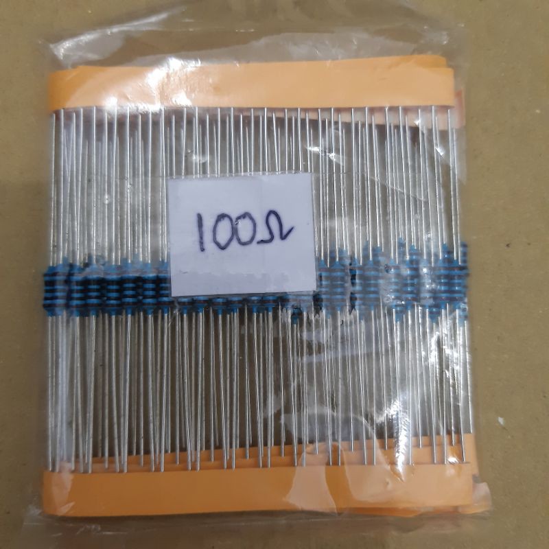 Resistor 100 ohm 1/4W metal film taiwan