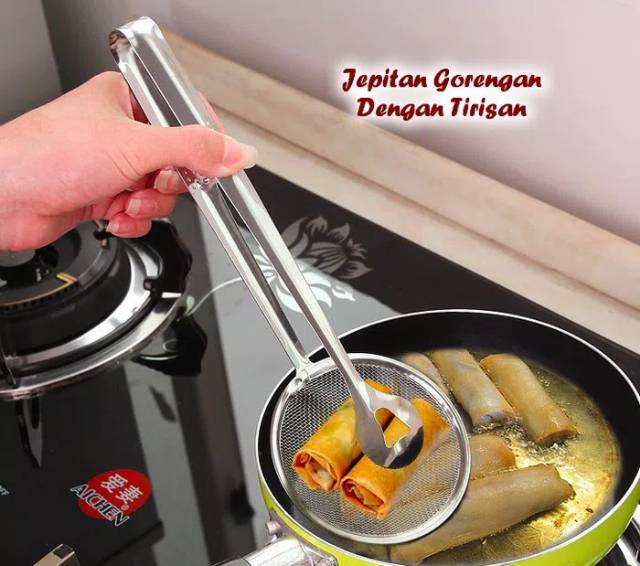 JEPITAN GORENGAN DENGAN TIRISAN MINYAK (BAHAN STAINLESS, TAHAN PANAS)