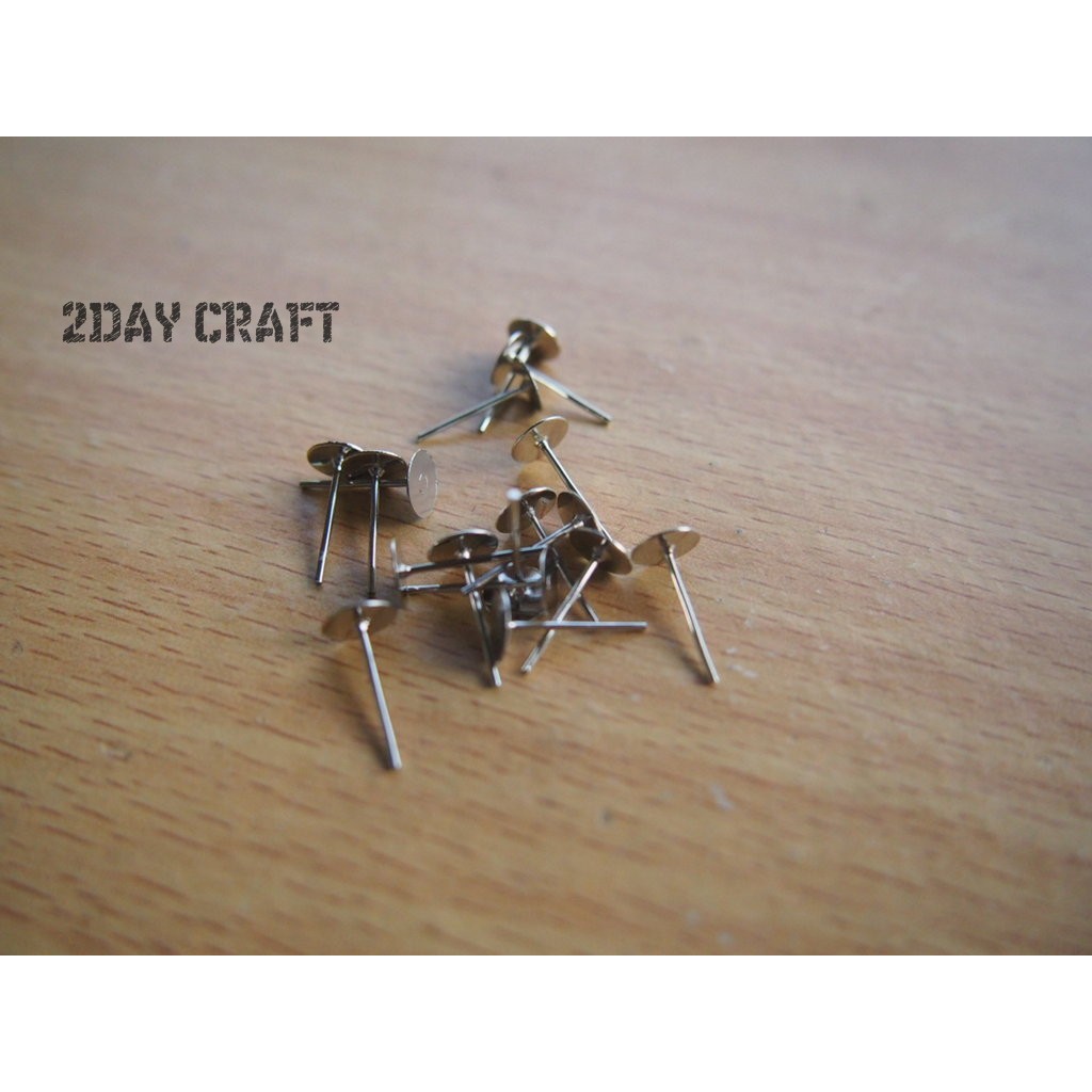 Tusukan Anting - Bahan Anting Tusuk Besi - Tusukan Anting Silver
