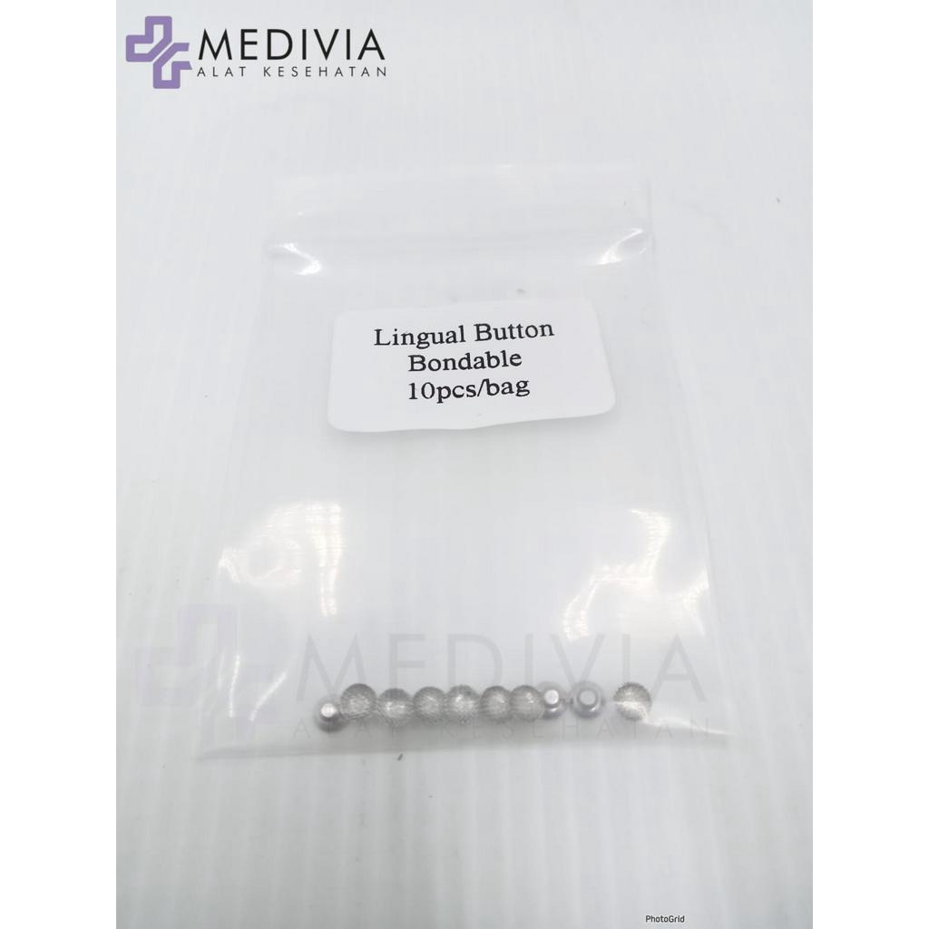 Lingual button dental isi 10 braces behel ortho orthodontic palatal bracket