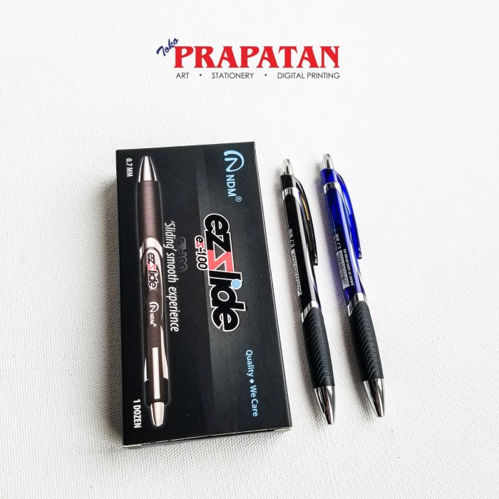 

Pulpen NDM Ezslide EZ-100 0.7mm / Bulpen / Gel Pen - Biru AND27
