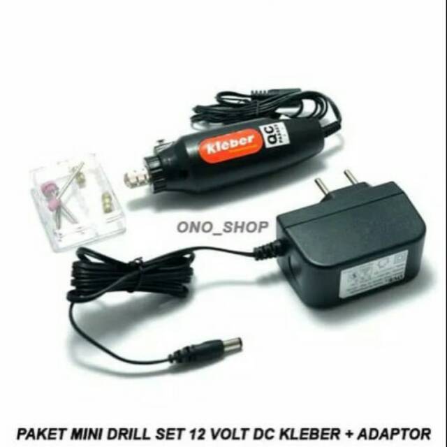 Bor kecil mini drill set 12 volt