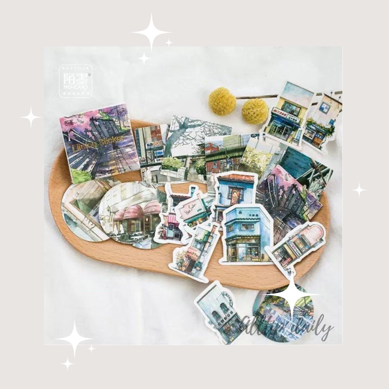 [ALLTIPDAILY] Stiker Box Kawaii LIFELOG ANIME STREET Aesthetic Sticker Scrapbook Hp Laptop - SB06