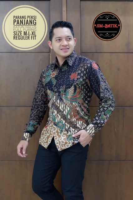 Batik Pria PARANG PEKSI FULL FURING Katun Halus Ori Solo