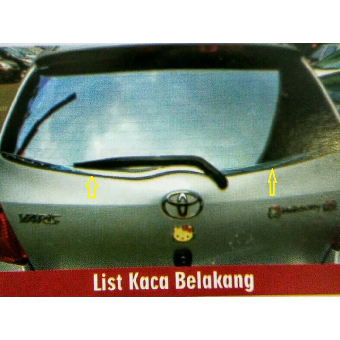 List Kaca Belakang Toyota Yaris