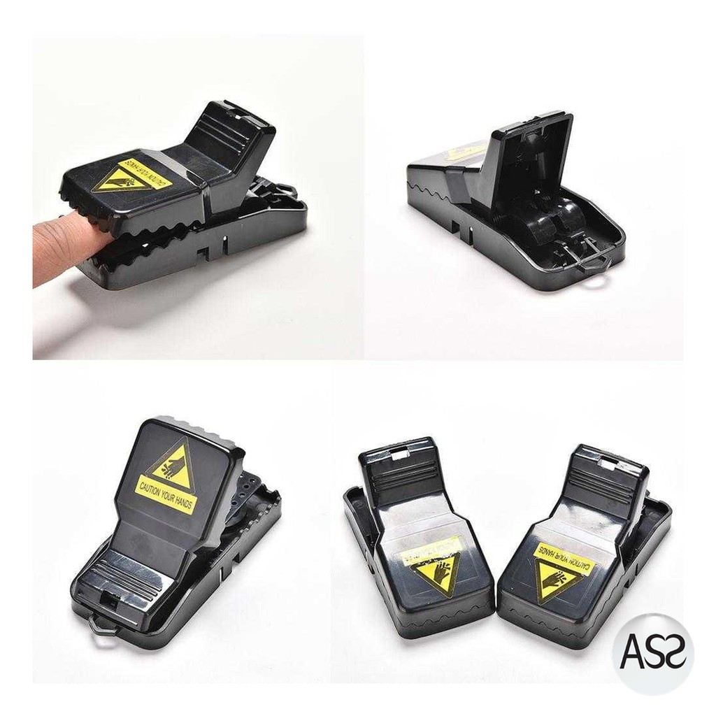 ASS Shop - MENGXIANG Jebakan Perangkap Tikus Black Cat Mouse Trap 2 PCS - JB56