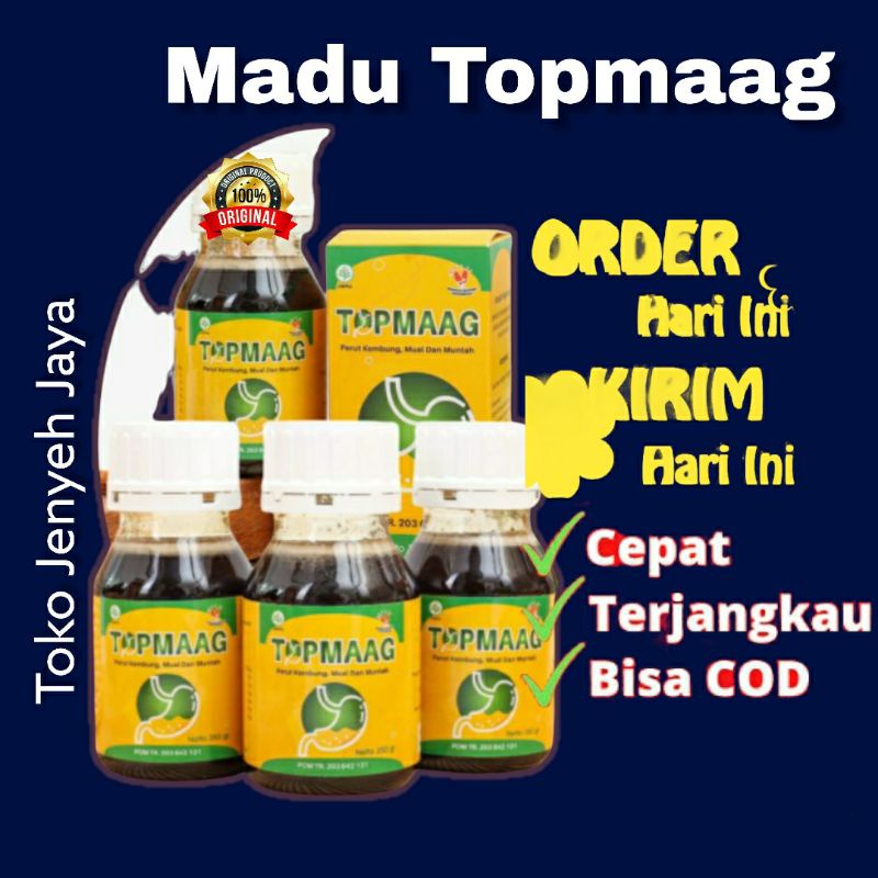 Madu Vitagerd / Madu Topmaag Obat Maag Asam Lambung Perut mual Kembung Maag Kronis Gerd Top Mag Madu Biomaag