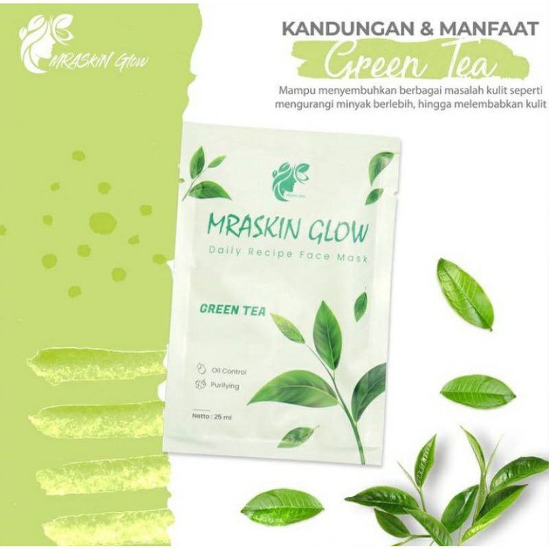 FF MASKER SHEET MRASKIN GLOW (BPOM) /SHEET MASK MRASKIN GLOW/MASKER DAILY RECIPE FACE MASK