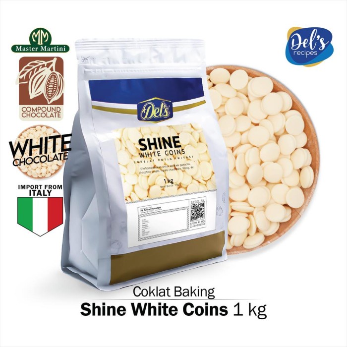 

Shine White Coin Compound - Coklat koin kompond - 1000gr
