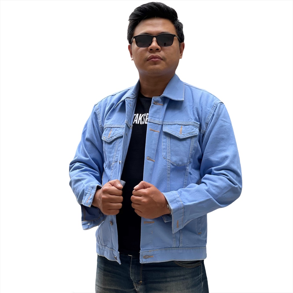 Jaket Denim Pria JUMBO / Jaket Jeans BIG SIZE JUMBO M, L, XL, XXL, XXXL