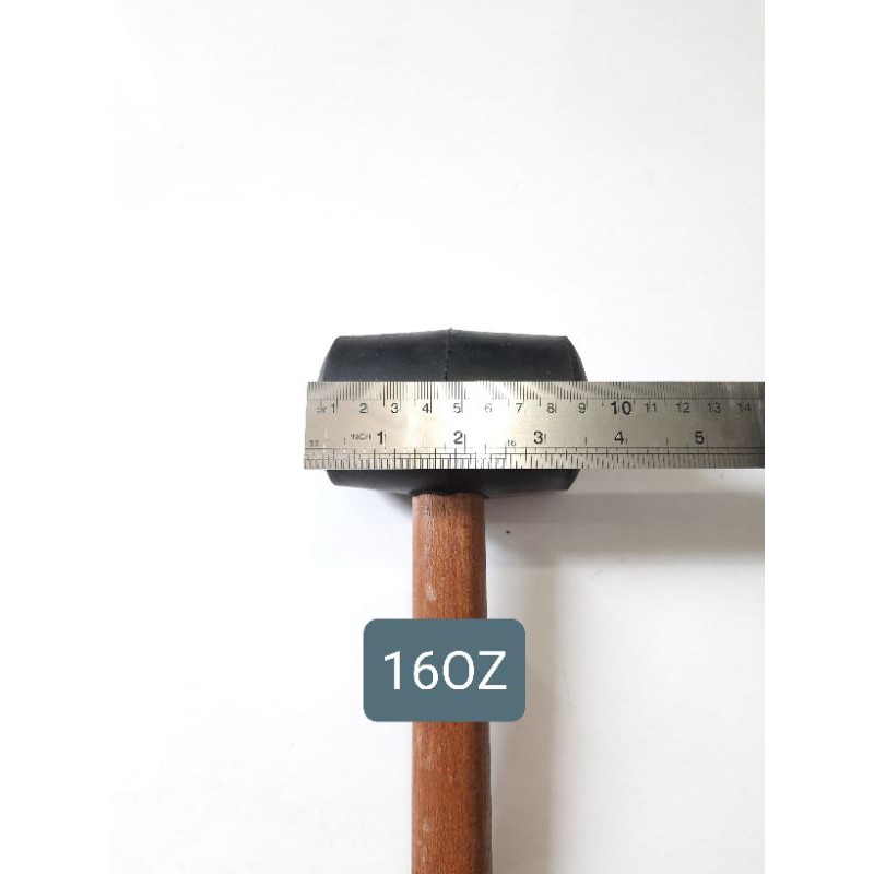 Palu Karet Besar(16oz) gagang kayu / Palu karet Keramik