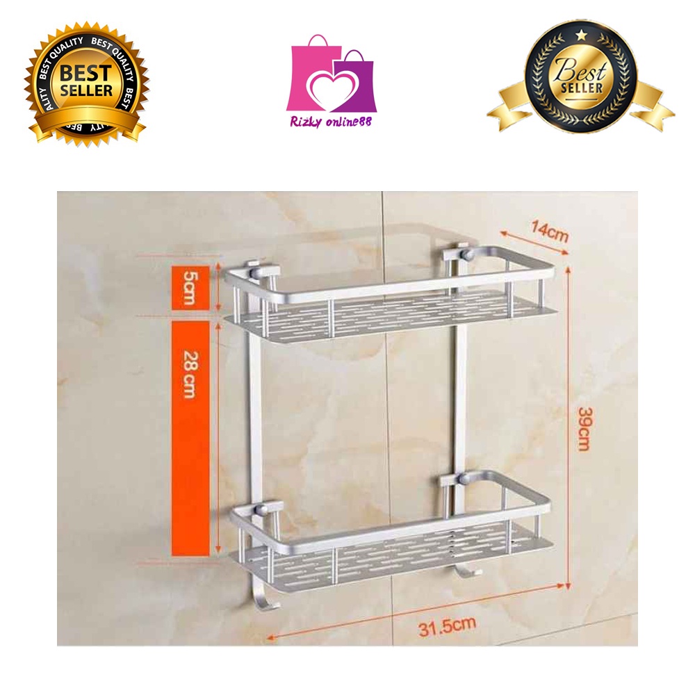 rizkyonline88 rak dinding kamar mandi / rak sudut / rak dinding vanstar V-701 V702