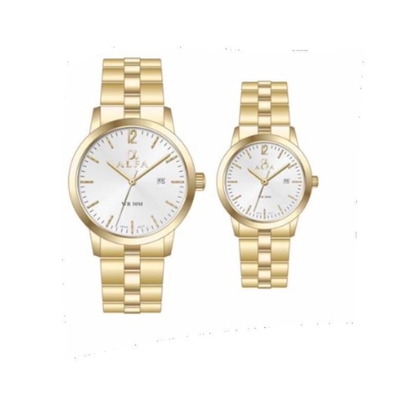 Jam Tangan Couple Alfa 88168M