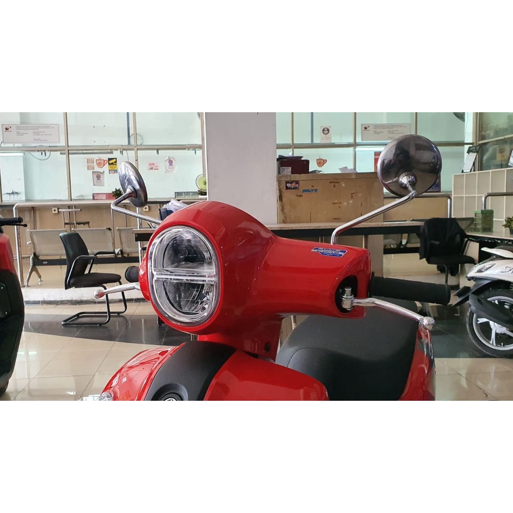 SPION FAZZIO MODEL BULAT FULL CHROME TANGKAI PANJANG DAN PENDEK UNIVERSAL