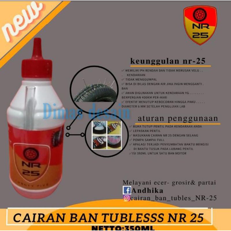 cairan ban tubles motor